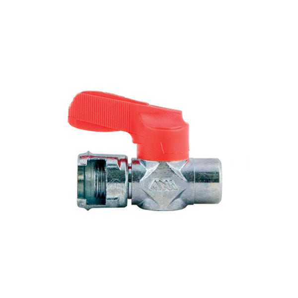 AIR/13 | AIR/14 - Rubinetto di linea filettato FEMMINA con DADO fresato - Rubinetti e Valvole - Raccorderia - Ani (Conf. 5pz) AIR/13 | AIR/14 - Rubinetto di linea filettato FEMMINA con DADO fresato - Rubinetti e Valvole - Raccorderia - Ani (Conf. 5pz)